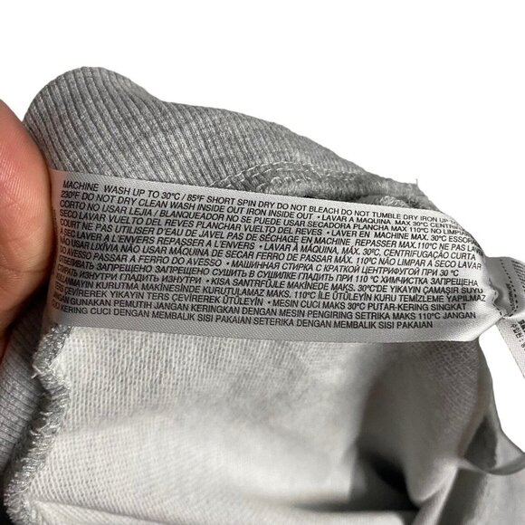 Mango Women's Message-Print Cotton-Blend Gray Sweatshirt - Picture 9 of 10